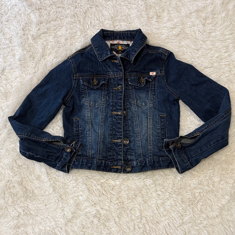 Lucky Brand Kids Dark Blue Jean Jacket